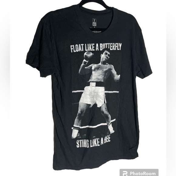 Muhammed Ali Float Like A Butterfly Sting Like A Bee Shirt Large - Picture 1 of 4